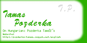 tamas pozderka business card